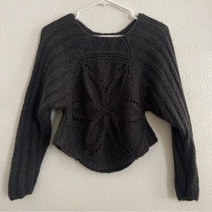 Weekend Workshop Charcoal Floral Sweater 155/75